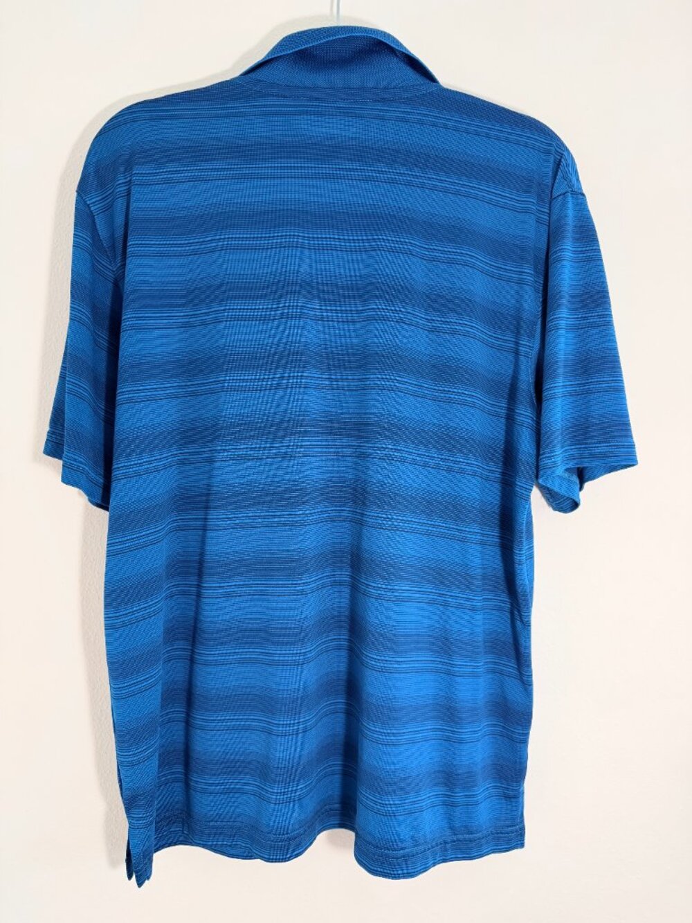 Ben Hogan Blue Striped Performance Golf Polo Shirt Size L Athletic Minimalist - Picture 3 of 6